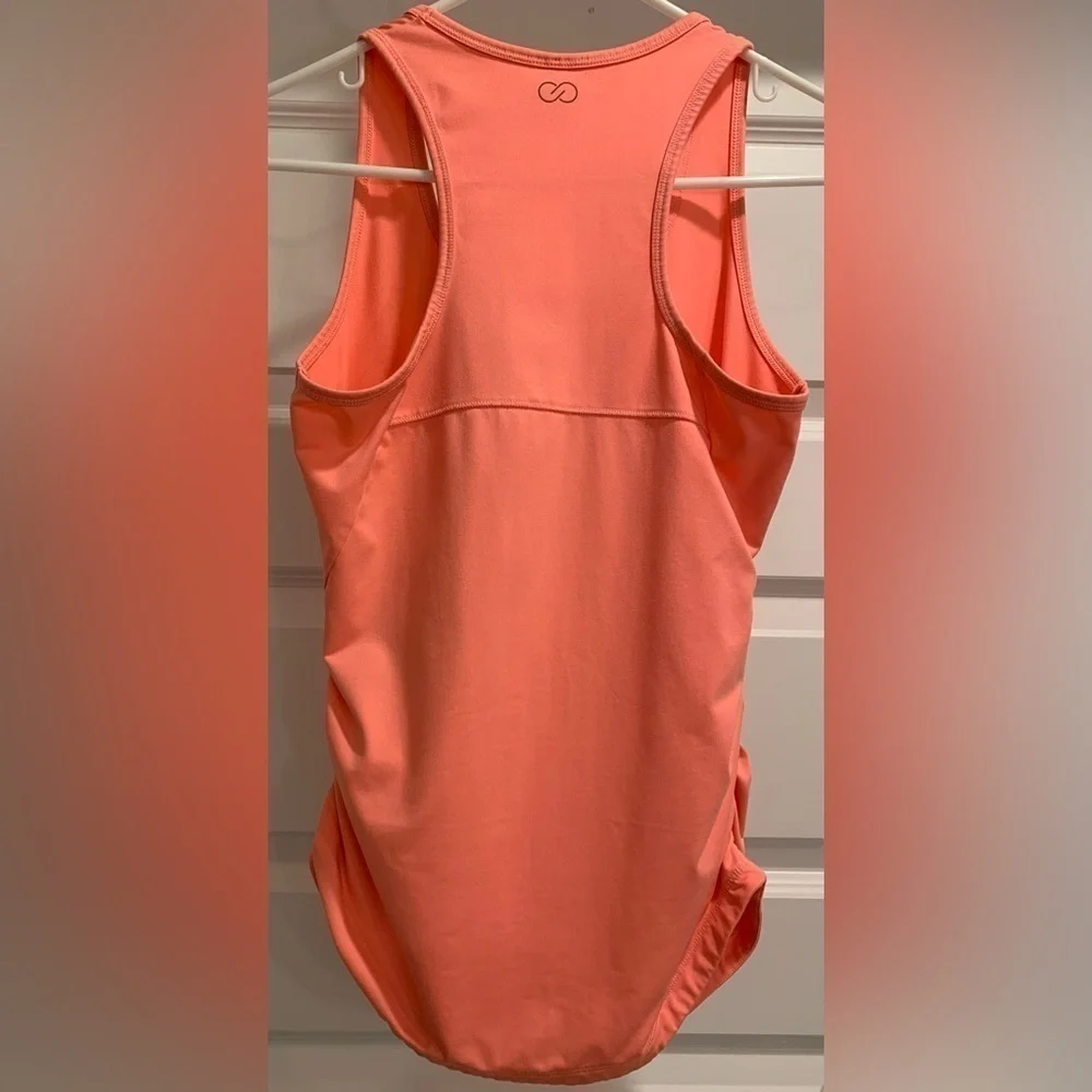 Calia Flow Ruched Side Racerback Tank Top - Picture 6 of 10